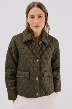 Mujer Cortefiel Plumíferos Y Acolchados|Abrigos>Anorak acolchado botones