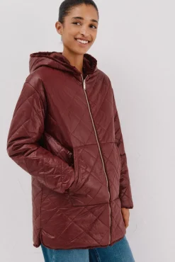 Mujer Cortefiel Plumíferos Y Acolchados|Abrigos>Anorak acolchado reversible efecto pelo