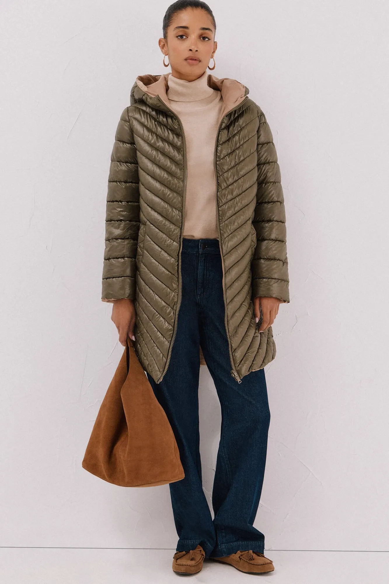 Mujer Cortefiel Plumíferos Y Acolchados|Abrigos>Anorak reversible thermolite®