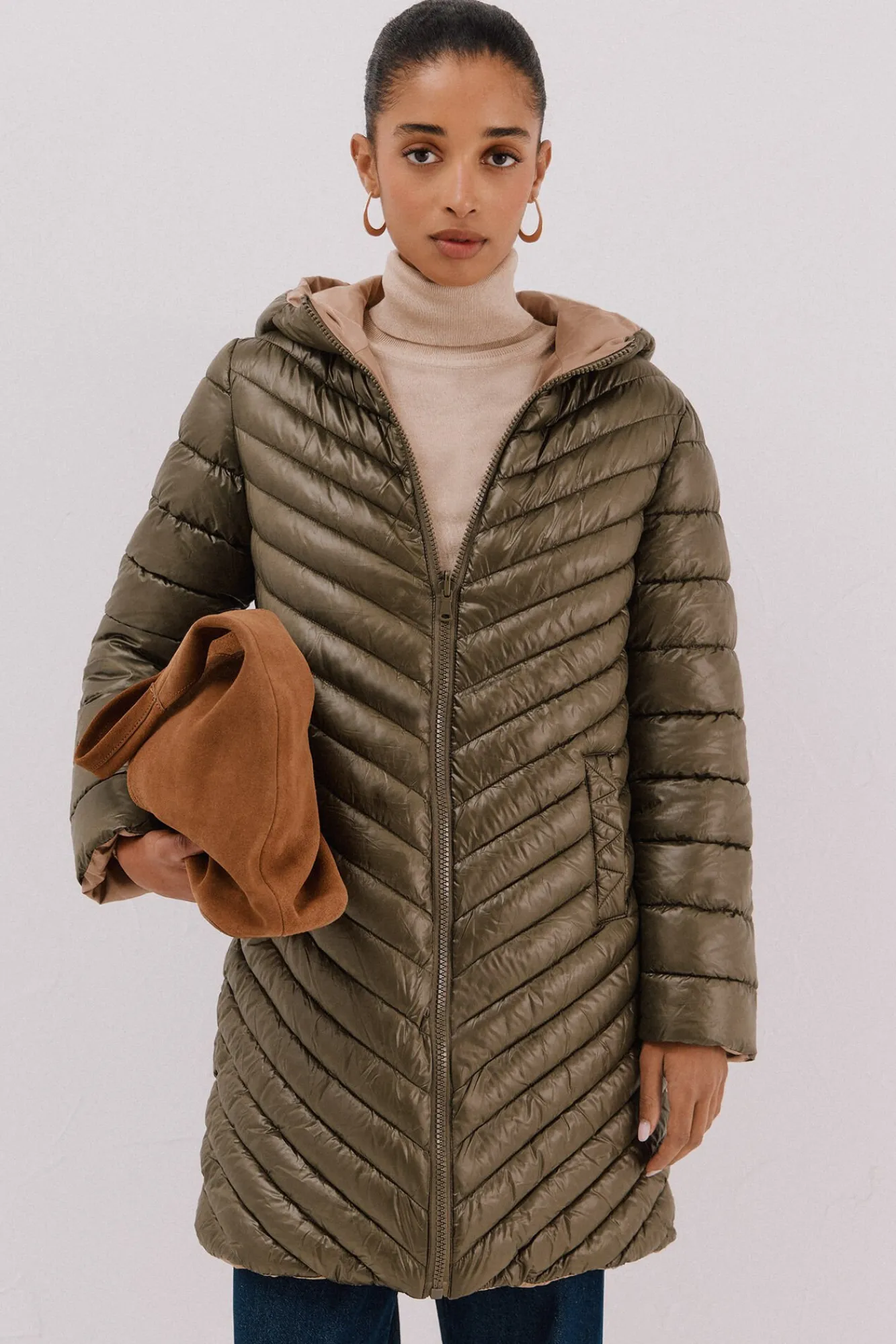 Mujer Cortefiel Plumíferos Y Acolchados|Abrigos>Anorak reversible thermolite®