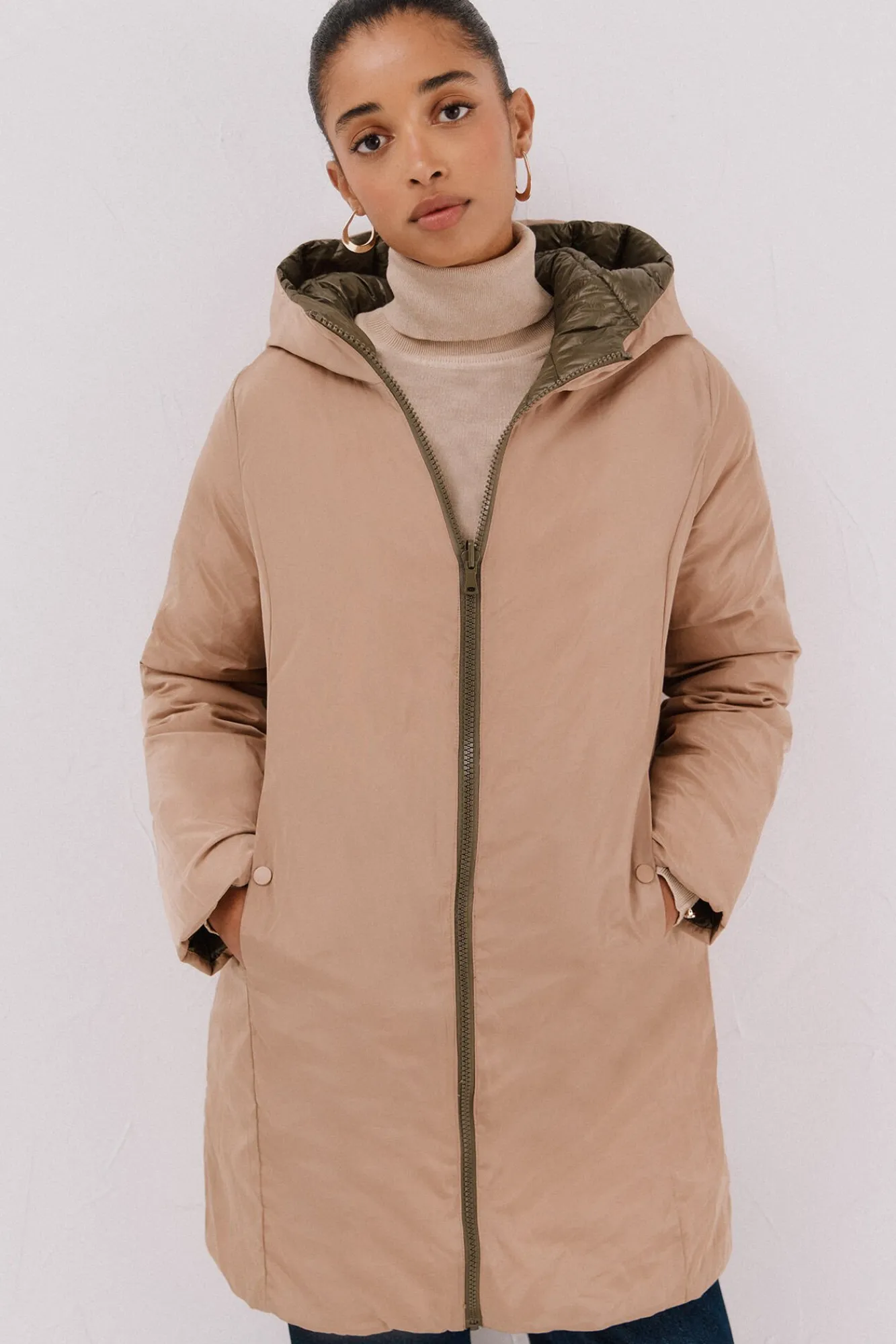 Mujer Cortefiel Plumíferos Y Acolchados|Abrigos>Anorak reversible thermolite®