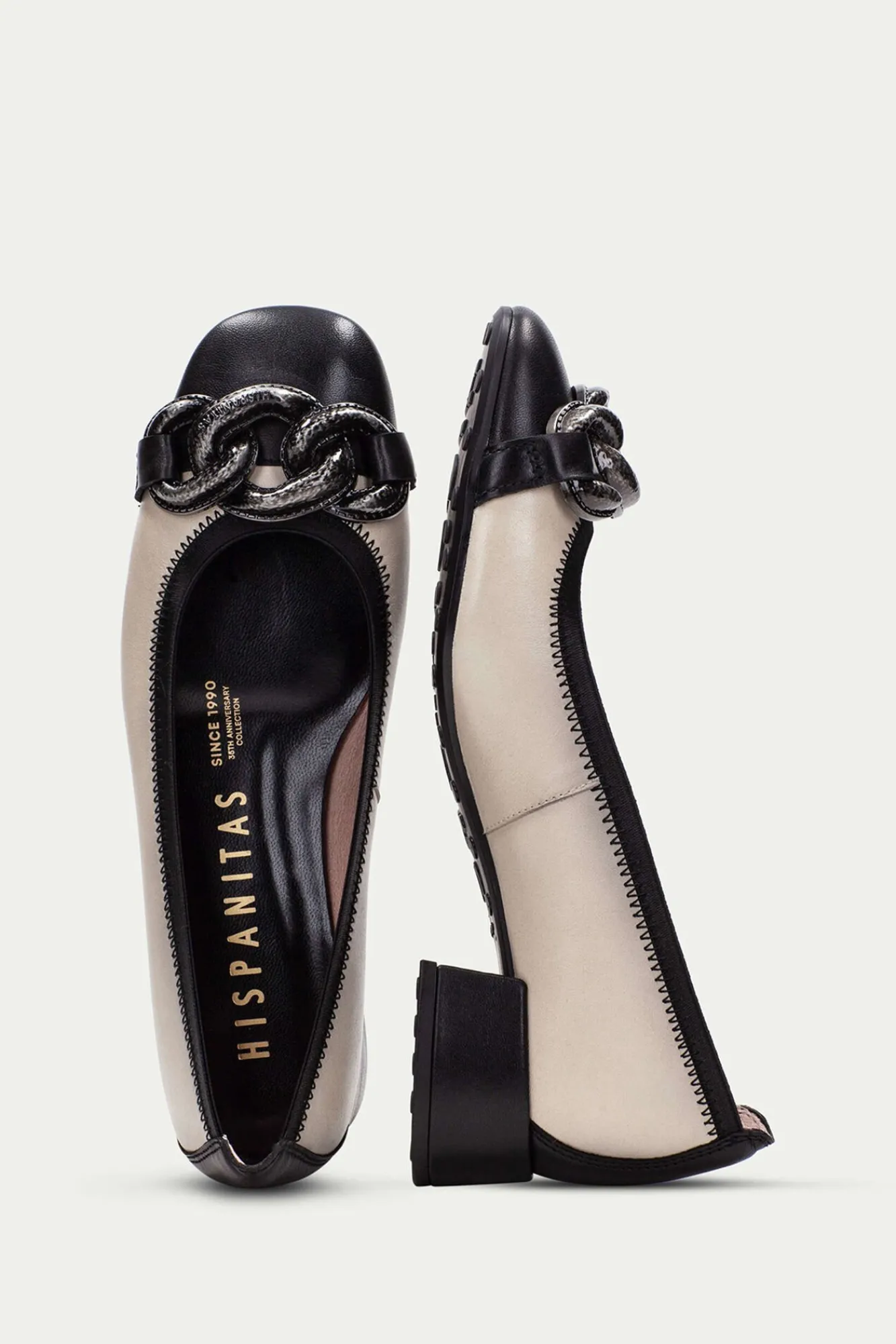 Mujer Hispanitas Bailarinas|Tacones>Bailarina punta cuadrada adorno cadena OPORTO