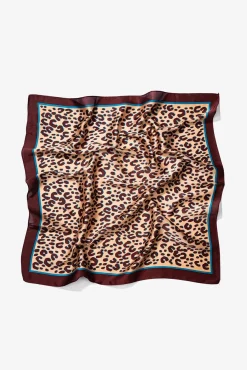 Mujer Vilanova Bufandas>Bandana Satinada Estampada Leopardo