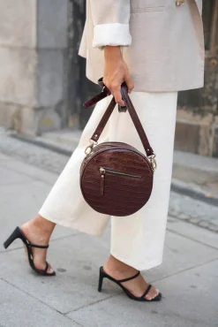 Mujer The Code Bolsos>Bandolera olimpia coco burdeos