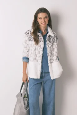 Mujer Women'secret Batas>Bata corta borrego animal print tricolor