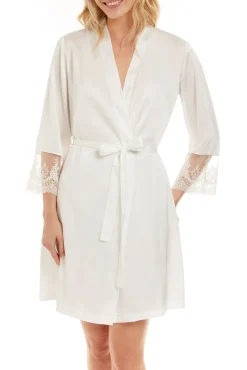 Mujer Ivette Bridal Batas>Bata corta crepe essen