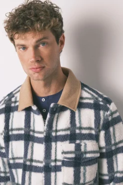 Hombre Women'secret Pijamas>Bata corta hombre borreguito cuadros