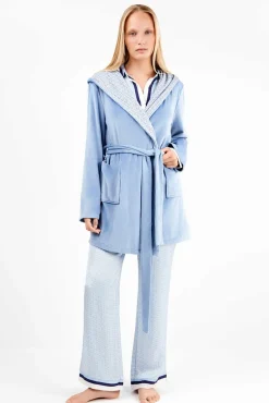 Mujer Gisela Batas>Bata micropolar celeste