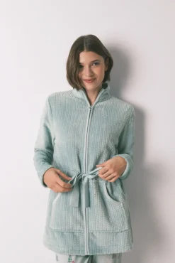 Mujer Women'secret Batas>Bata midi tejido polar