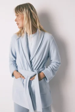 Mujer Women'secret Batas>Bata midi terciopelo brillos