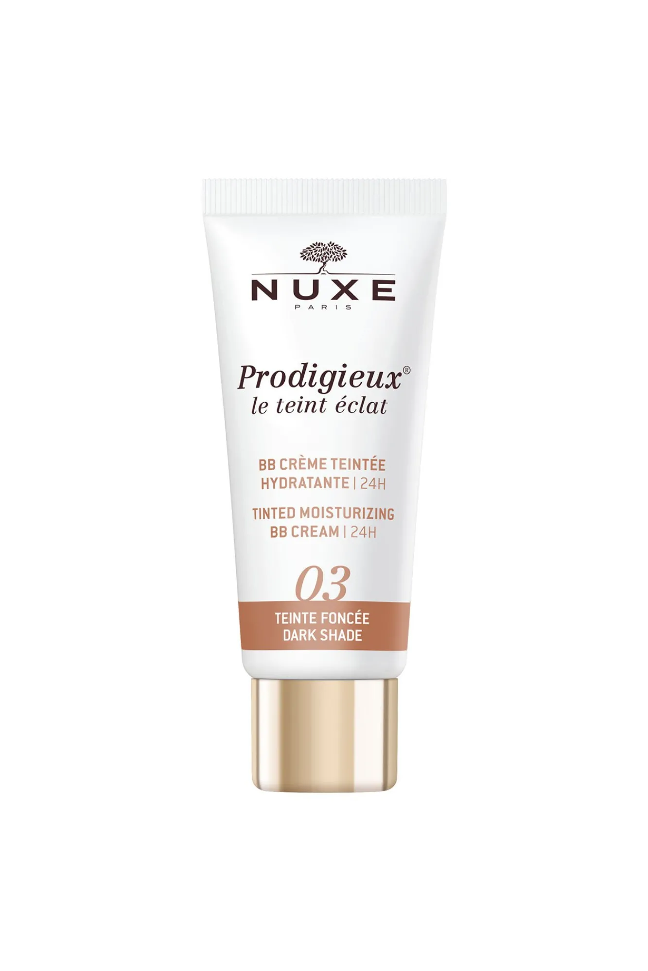 Nuxe Cosmética Facial|Maquillaje>BB Cream Hidratante con Color 24H, Prodigieux® le teint éclat 30ml - Tono oscuro