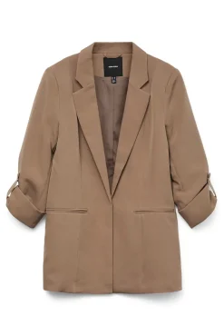 Mujer Vero Moda Blazers>Blazer abierta con manga remangada