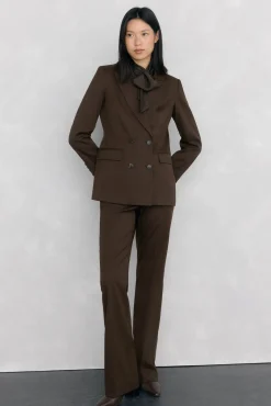 Mujer Pedro del Hierro Blazers>Blazer chocolate doble botonadura