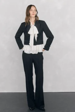 Mujer Pedro del Hierro Blazers>Blazer corta negra