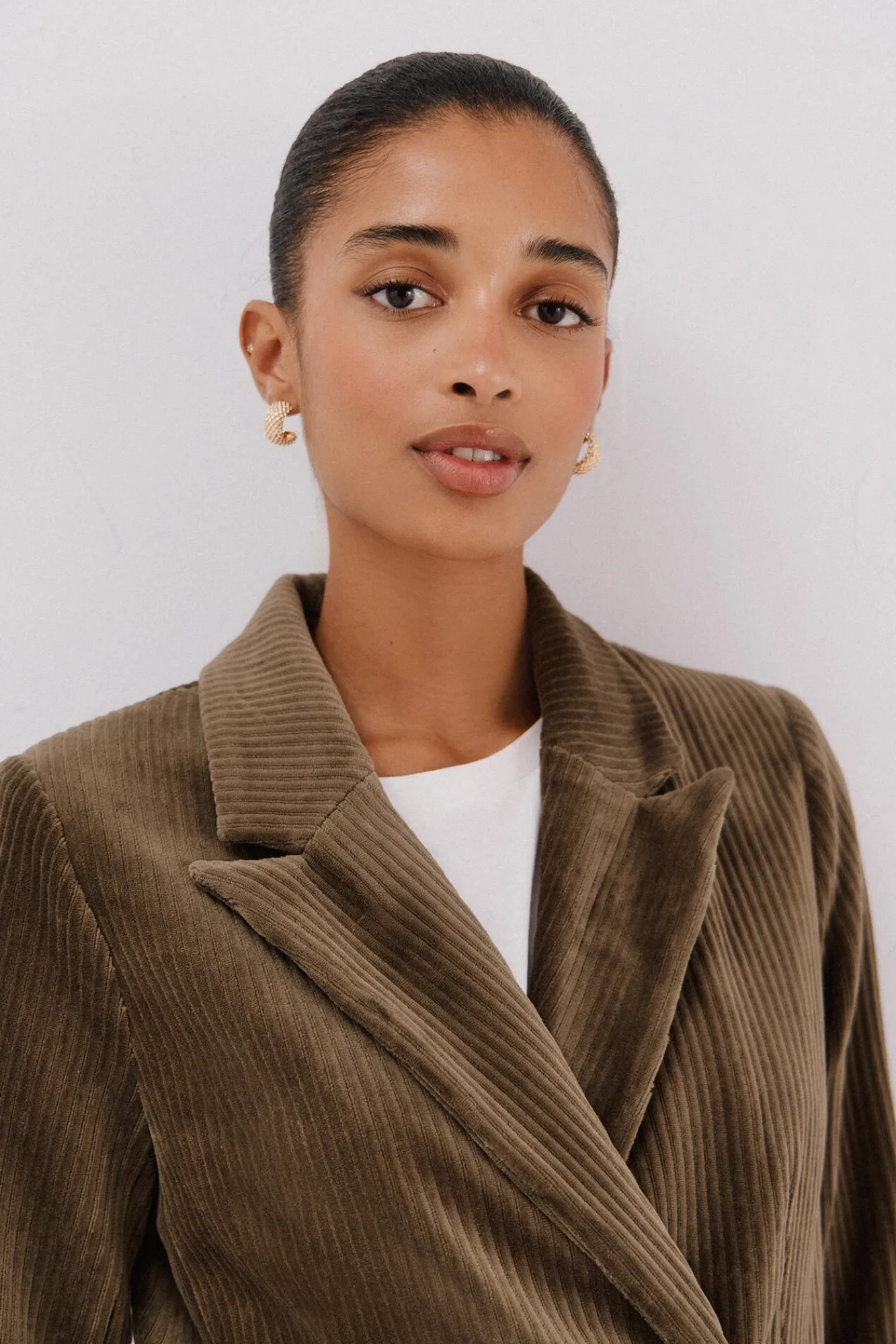 Mujer Cortefiel Trajes|Blazers>Blazer de mujer cruzada de pana