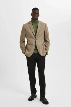 Hombre Selected Trajes>Blazer slim fit elaborada con materiales reciclados