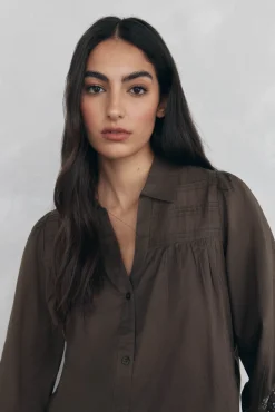 Mujer Pedro del Hierro Blusas>Blusa amplia lisa bordados