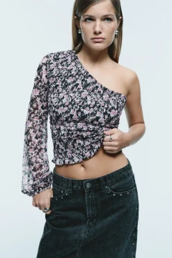 Mujer Springfield Blusas>Blusa asimétrica smock