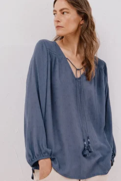 Mujer Cortefiel Blusas>Blusa borlas