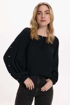 Mujer Vila Blusas>Blusa con mangas abotonadas