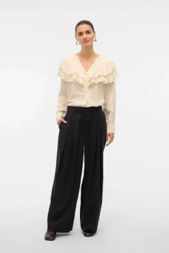 Mujer Vero Moda Blusas>Blusa cuello de volantes