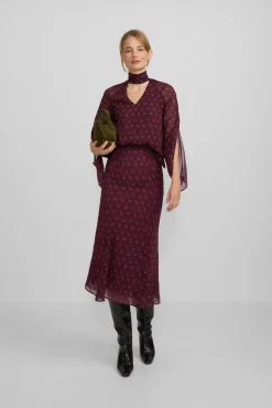 Mujer Silbon Blusas>Blusa cuello estampado motivos