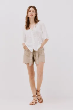 Mujer Cortefiel Blusas>Blusa encaje volantes