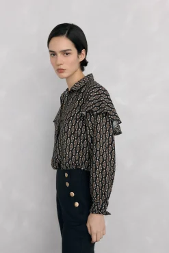 Mujer Pedro del Hierro Blusas>Blusa estampada capa