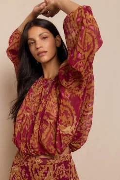 Mujer Slowlove Blusas>Blusa estampada fluida