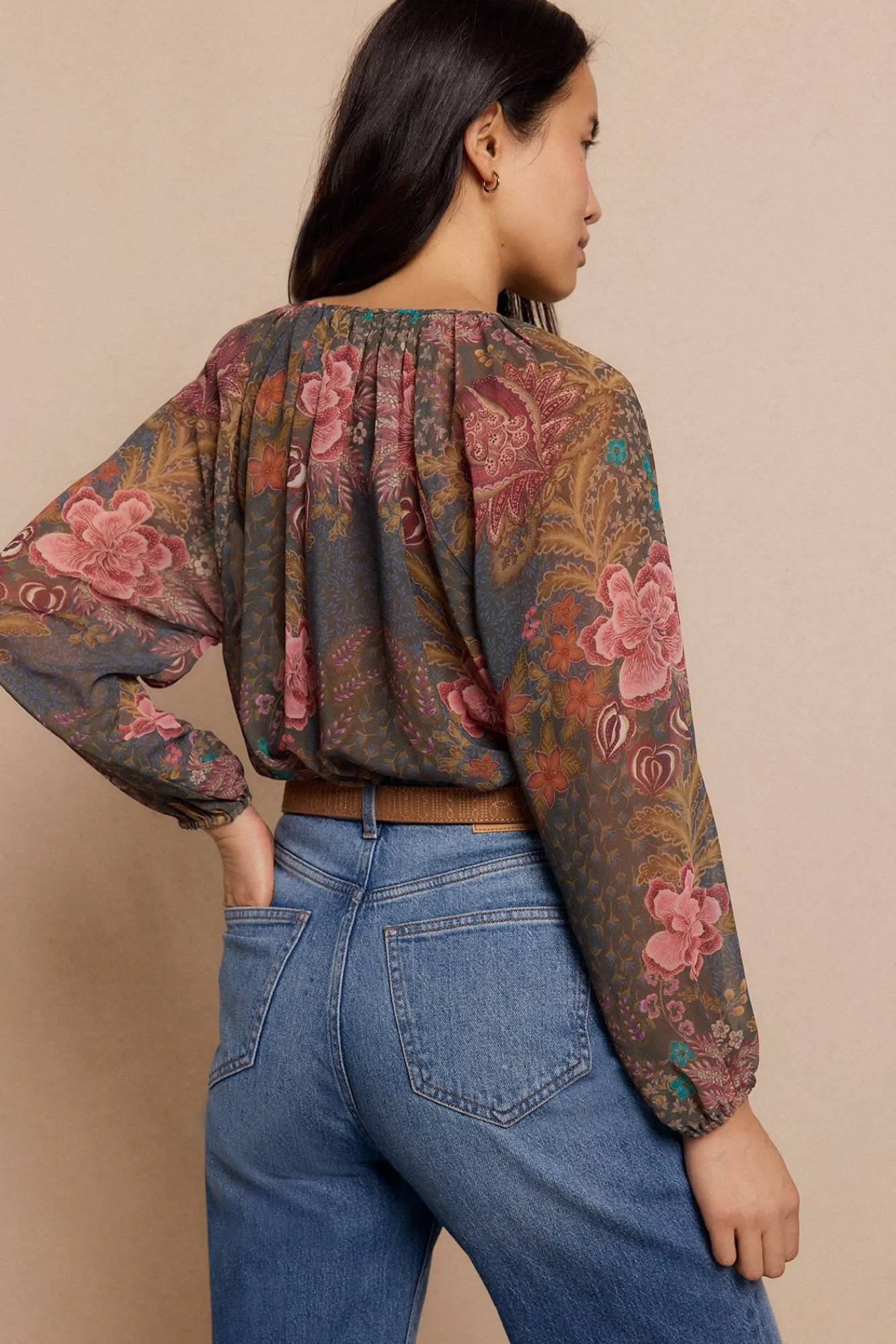 Mujer Slowlove Blusas>Blusa estampada fluida