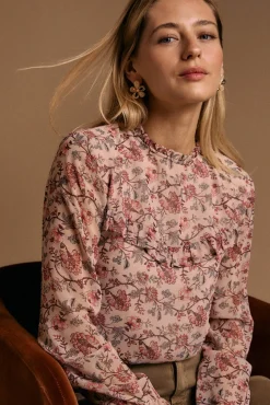 Mujer Polín Et Moi Blusas>Blusa estampado flores Brisa