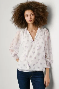 Mujer Pepe Jeans Blusas>Blusa floral de manga larga