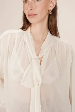 Mujer Grace & Mila Blusas>Blusa fluida con lazada