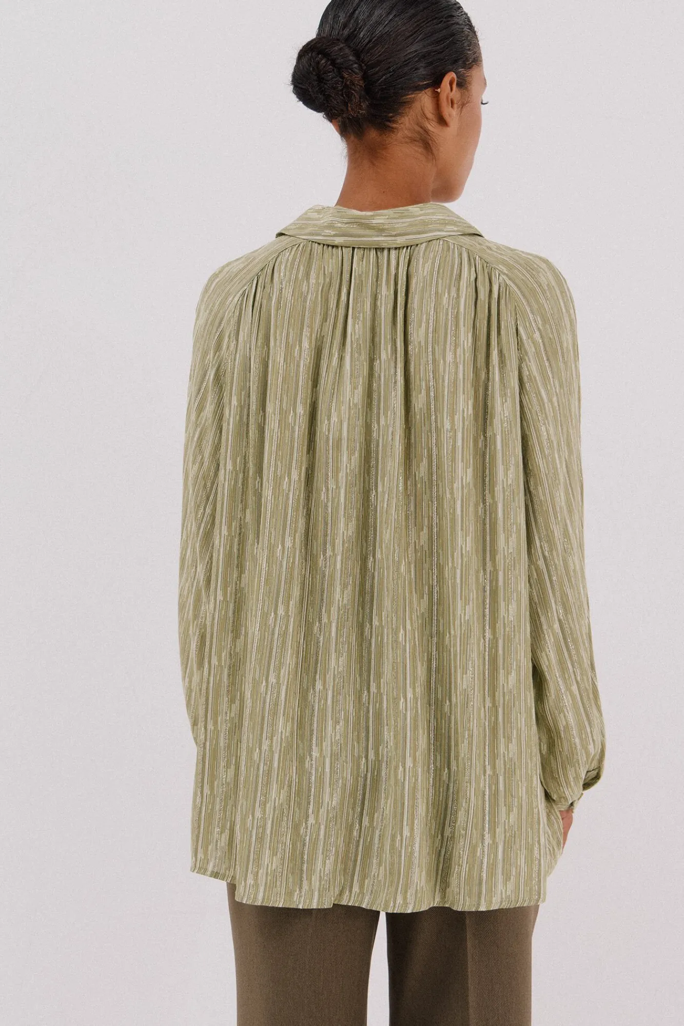 Mujer Cortefiel Blusas>Blusa fluida estampada lurex