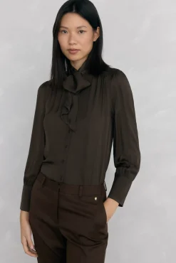 Mujer Pedro del Hierro Blusas>Blusa gasa lazada