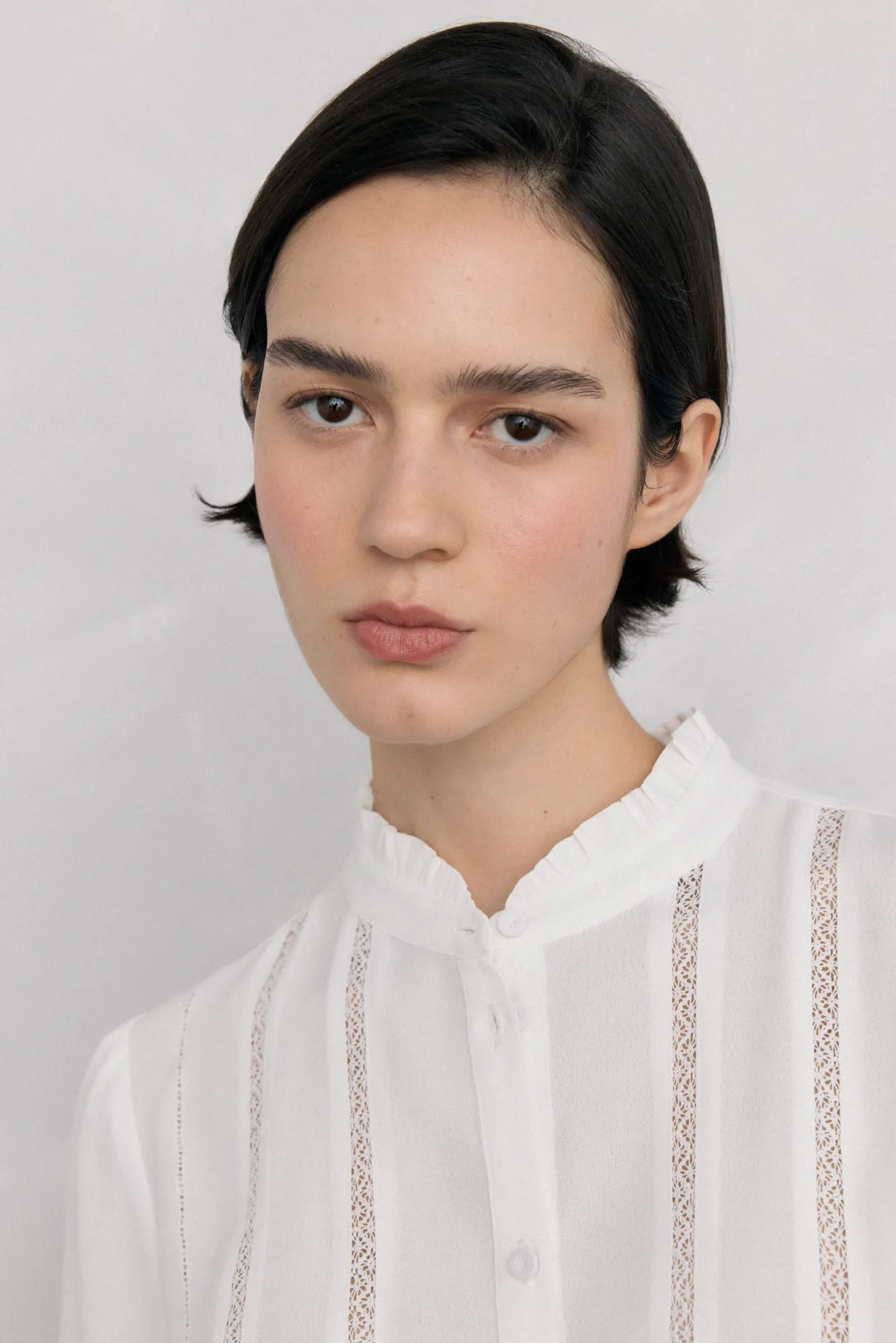 Mujer Pedro del Hierro Blusas>Blusa gasa puntillas