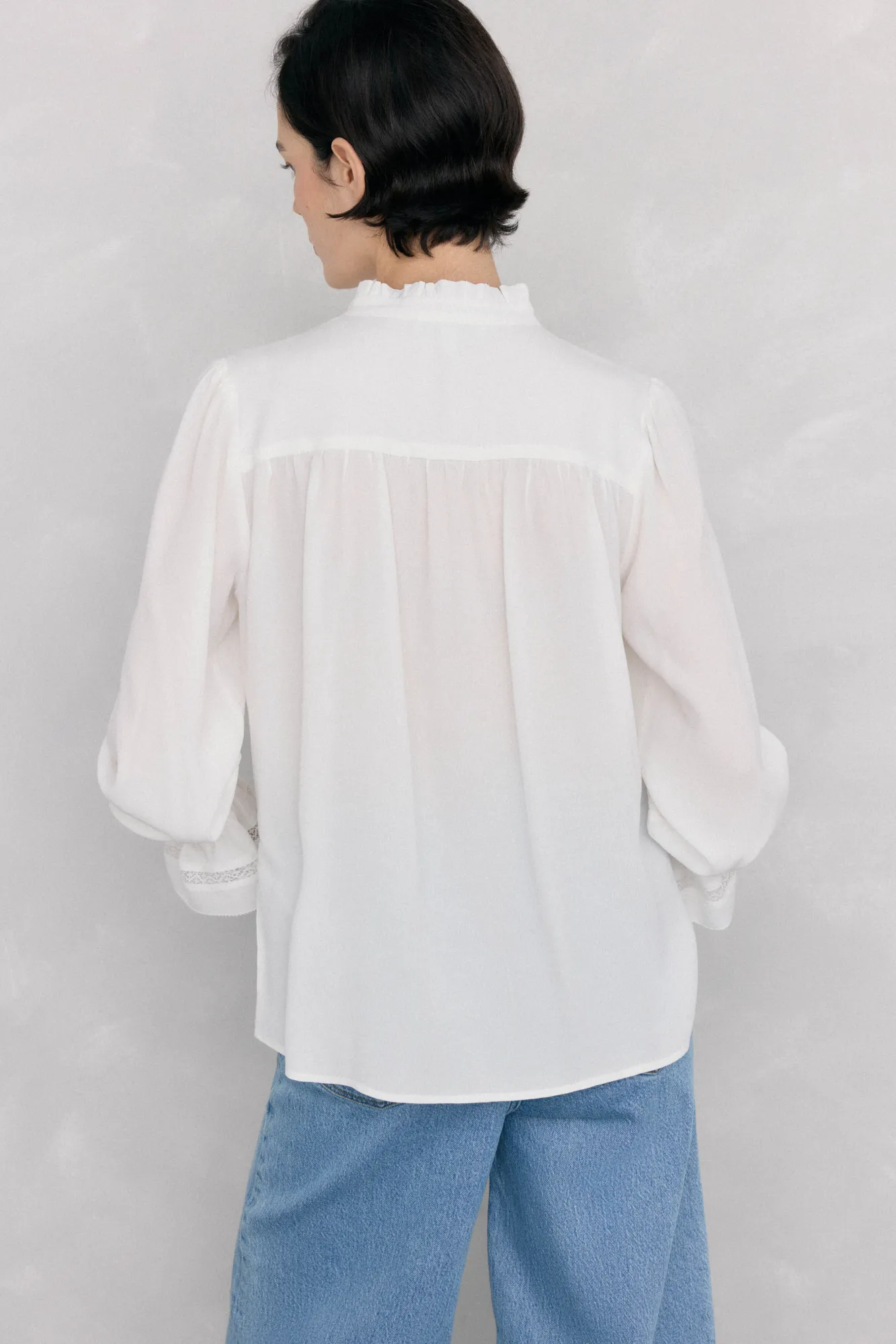Mujer Pedro del Hierro Blusas>Blusa gasa puntillas