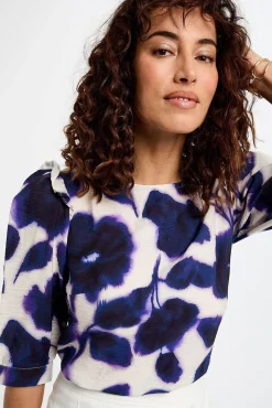 Mujer Morgan Blusas>Blusa manga 3/4 estampada