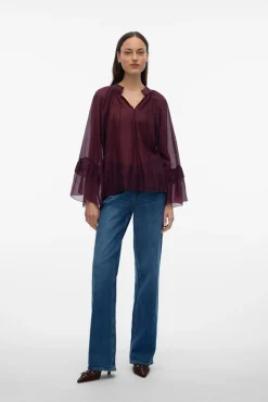 Mujer Vero Moda Blusas>Blusa manga de volantes