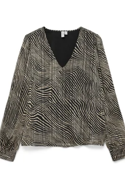 Mujer Vero Moda Blusas>Blusa manga larga cuello pico