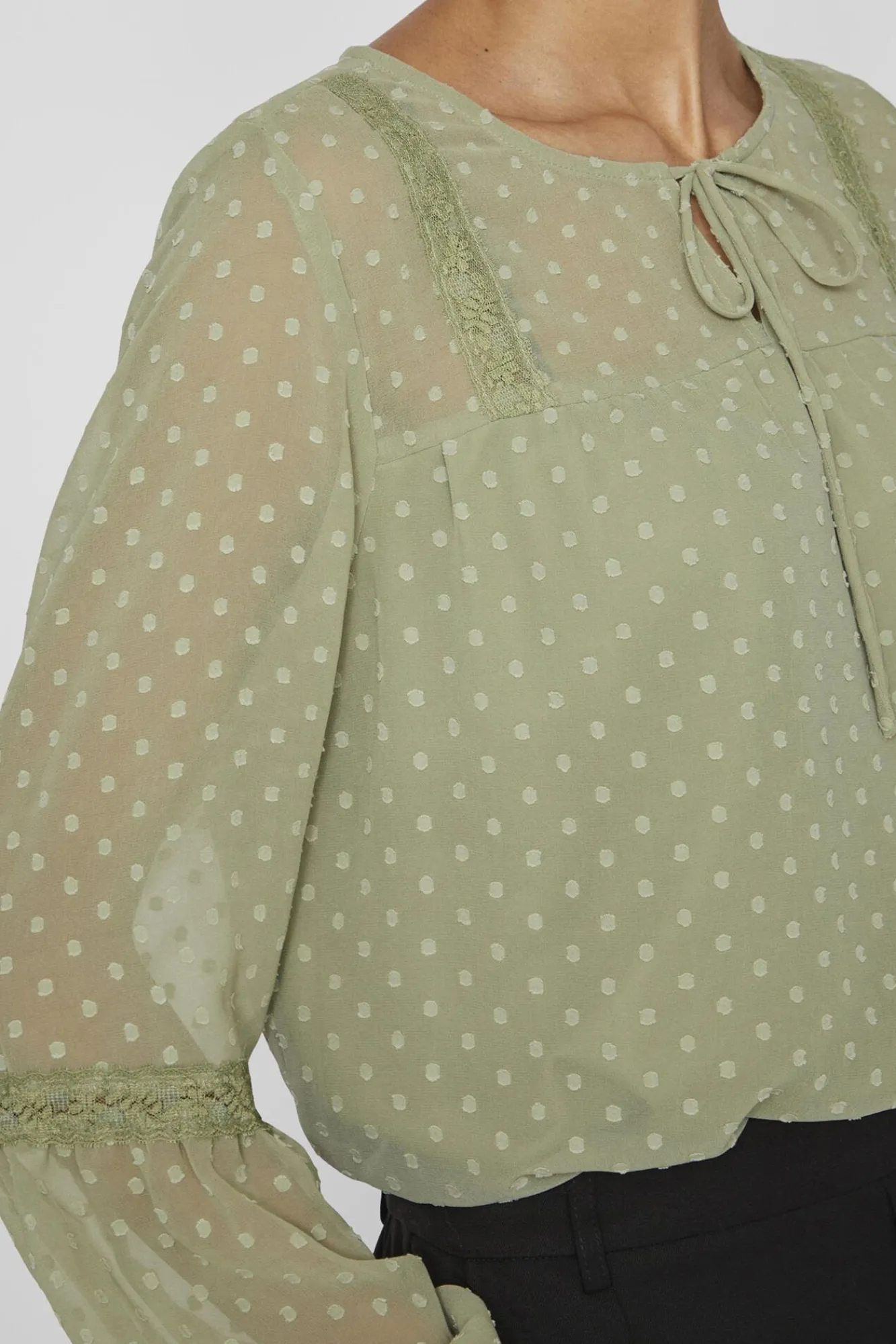 Mujer Vila Blusas>Blusa manga larga plumeti