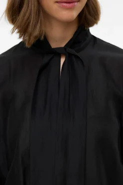 Mujer Vero Moda Blusas>Blusa mujer de manga larga con lazo en el cuello