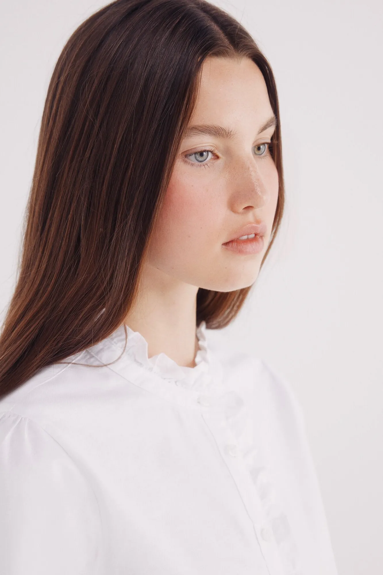 Mujer Springfield Blusas>Blusa Oxford cuello volante