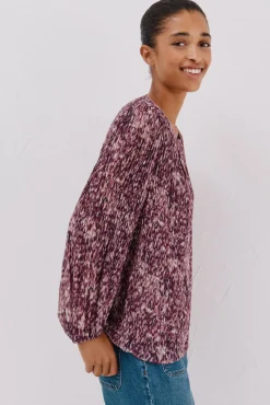 Mujer Cortefiel Blusas>Blusa plisada contraste