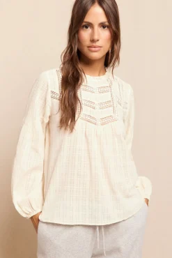 Mujer Slowlove Blusas>Blusa puntillas