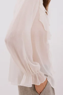 Mujer Cortefiel Blusas>Blusa volante delantero