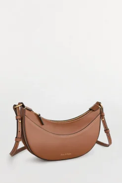 Mujer Pedro del Hierro Bolsos>Bolso bandolera ovalado de piel