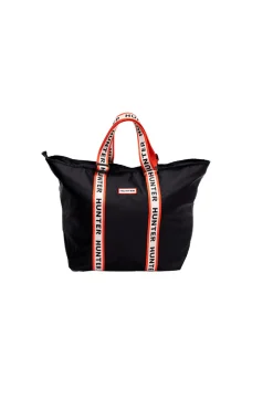 Mujer Hunter Bolsos>Bolso tote roberts jacquard logo webbing black
