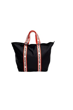 Mujer Hunter Bolsos>Bolso tote roberts jacquard logo webbing black