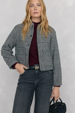 Mujer Pedro del Hierro Blazers|Chaquetas>Bomber de cuadros